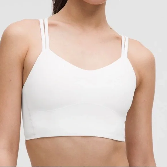 Lululemon Like a cloud longline Bra B/C white sz 8 - Picture 4 of 9
